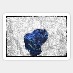 A Blue Rose Sticker